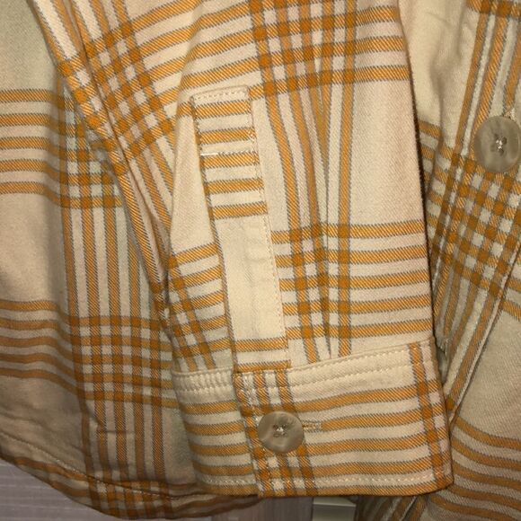 Eddie Bauer 2X Tall Cotton Flannel Plaid Sherpa Shirt Jacket Shacket - Picture 8 of 16